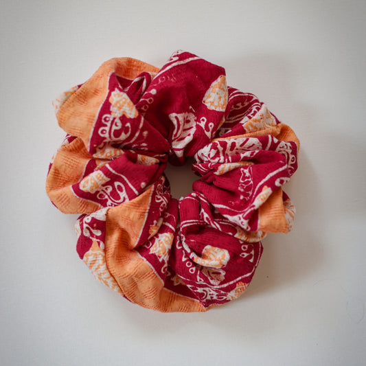 XL Batik Scrunchie - Baru Orange