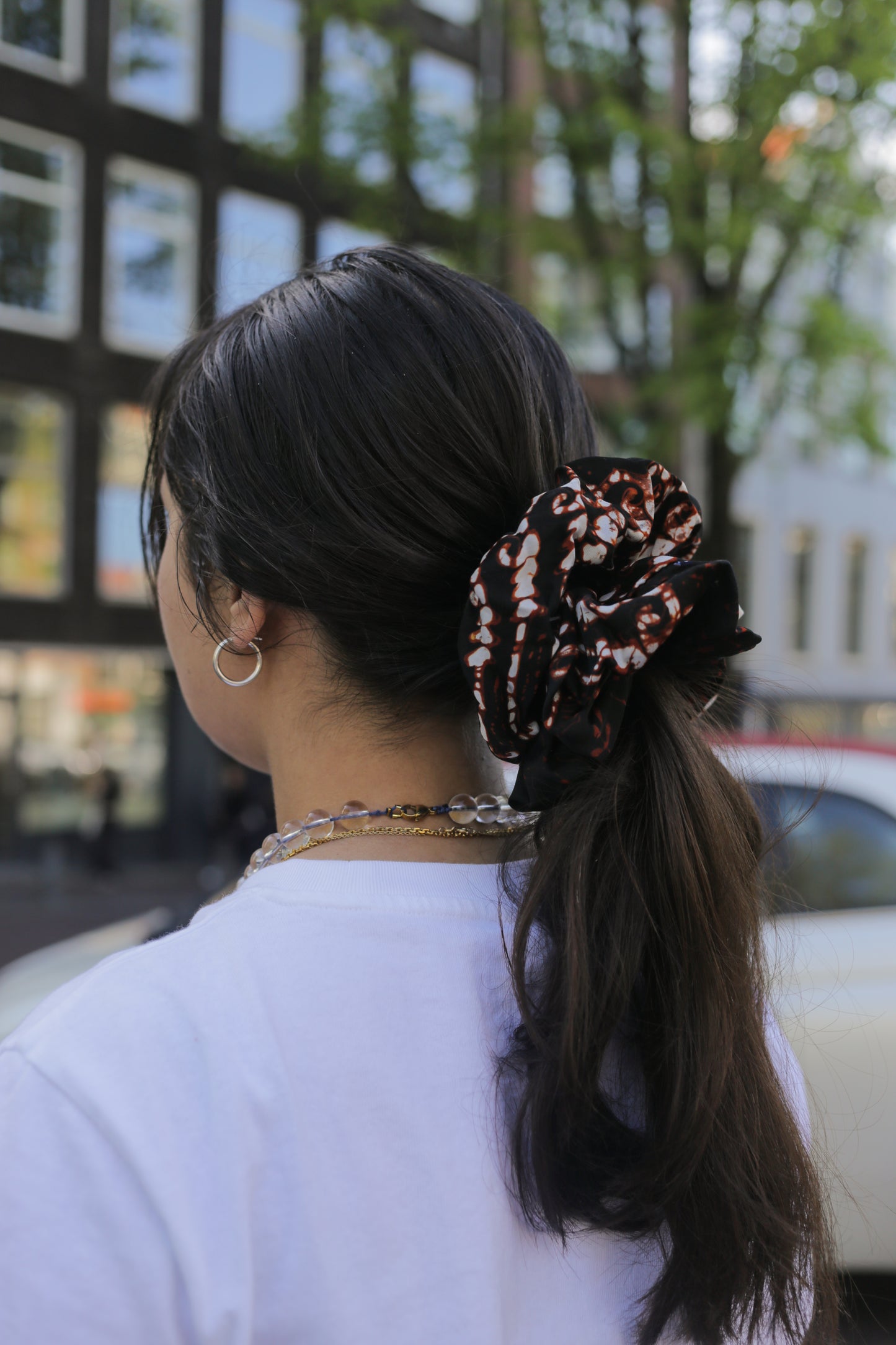 Batik Scrunchie - Cokelat Silk