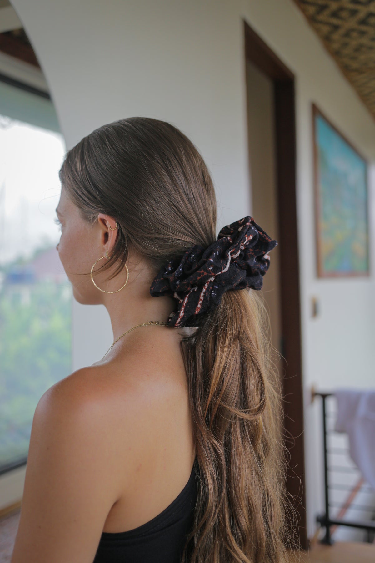 Batik Scrunchie - Cokelat