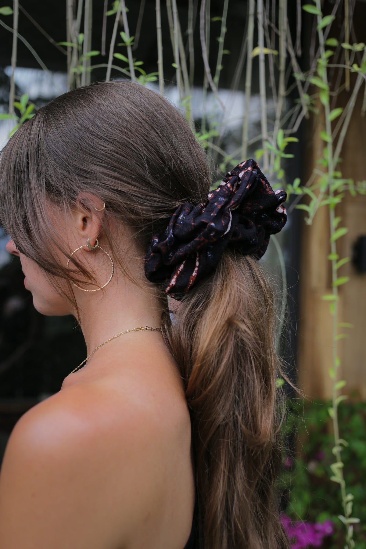 Batik Scrunchie - Cokelat
