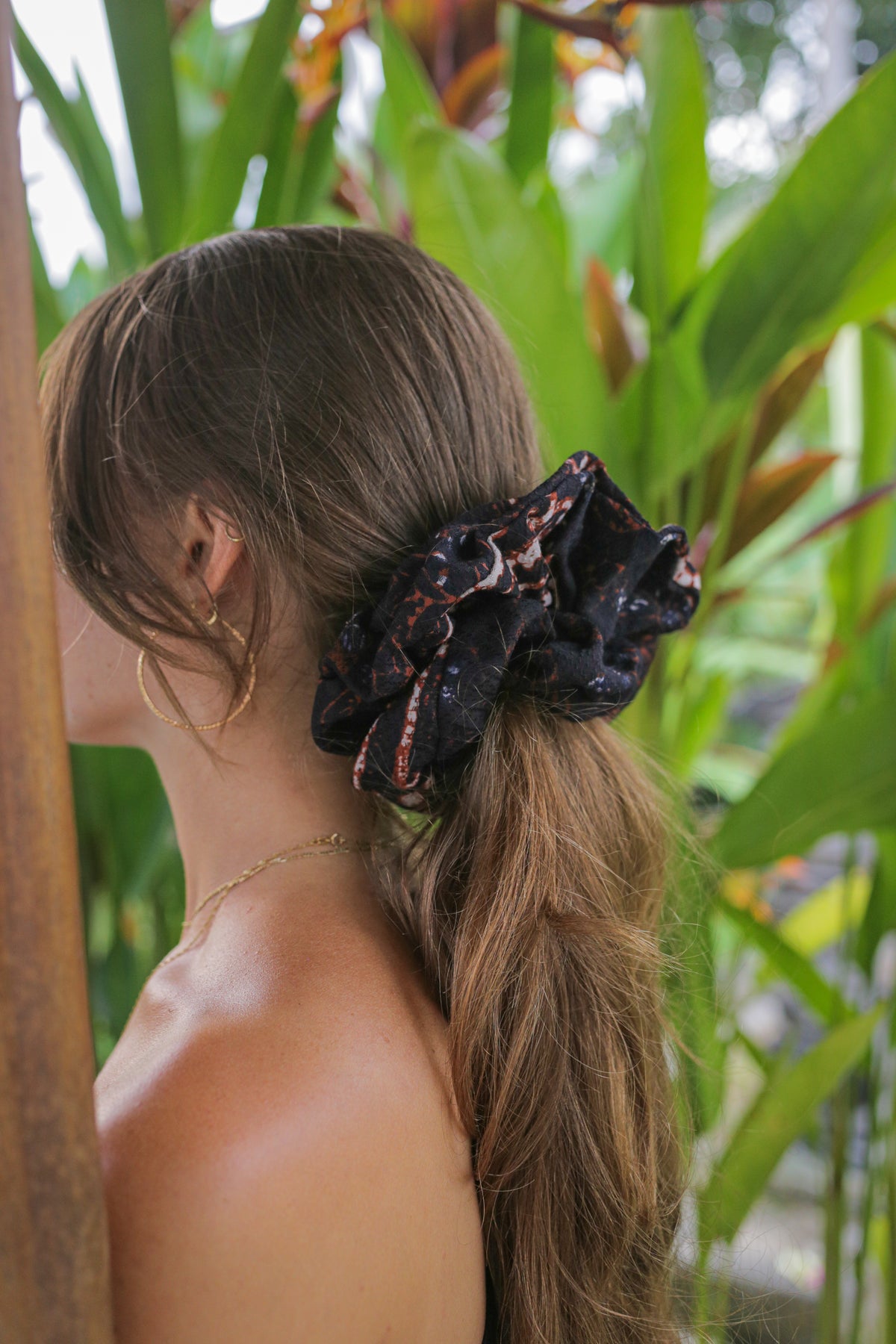 Batik Scrunchie - Cokelat