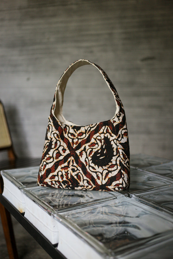 Batik Bag Mini - Classic dark brown/beige